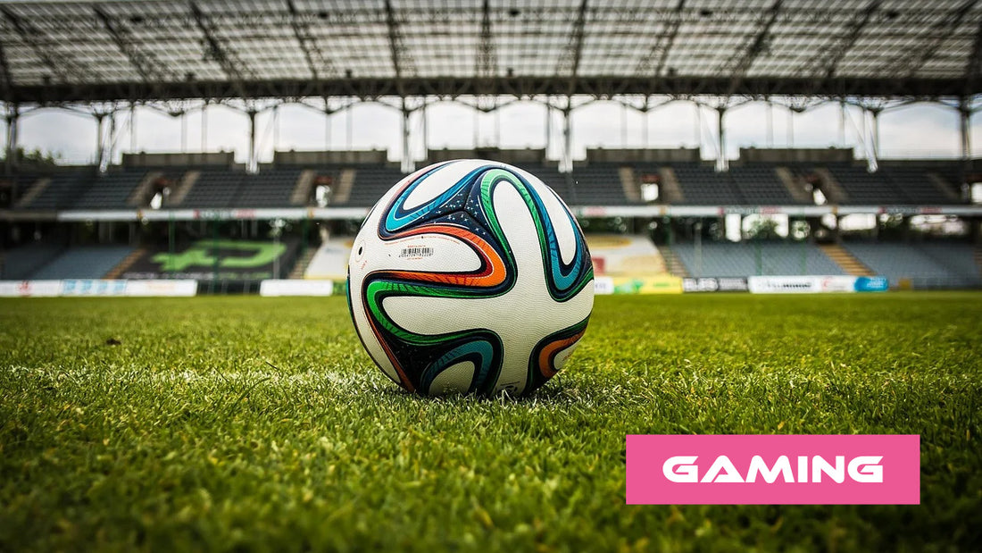 Fußball auf Stadion Hintergrund